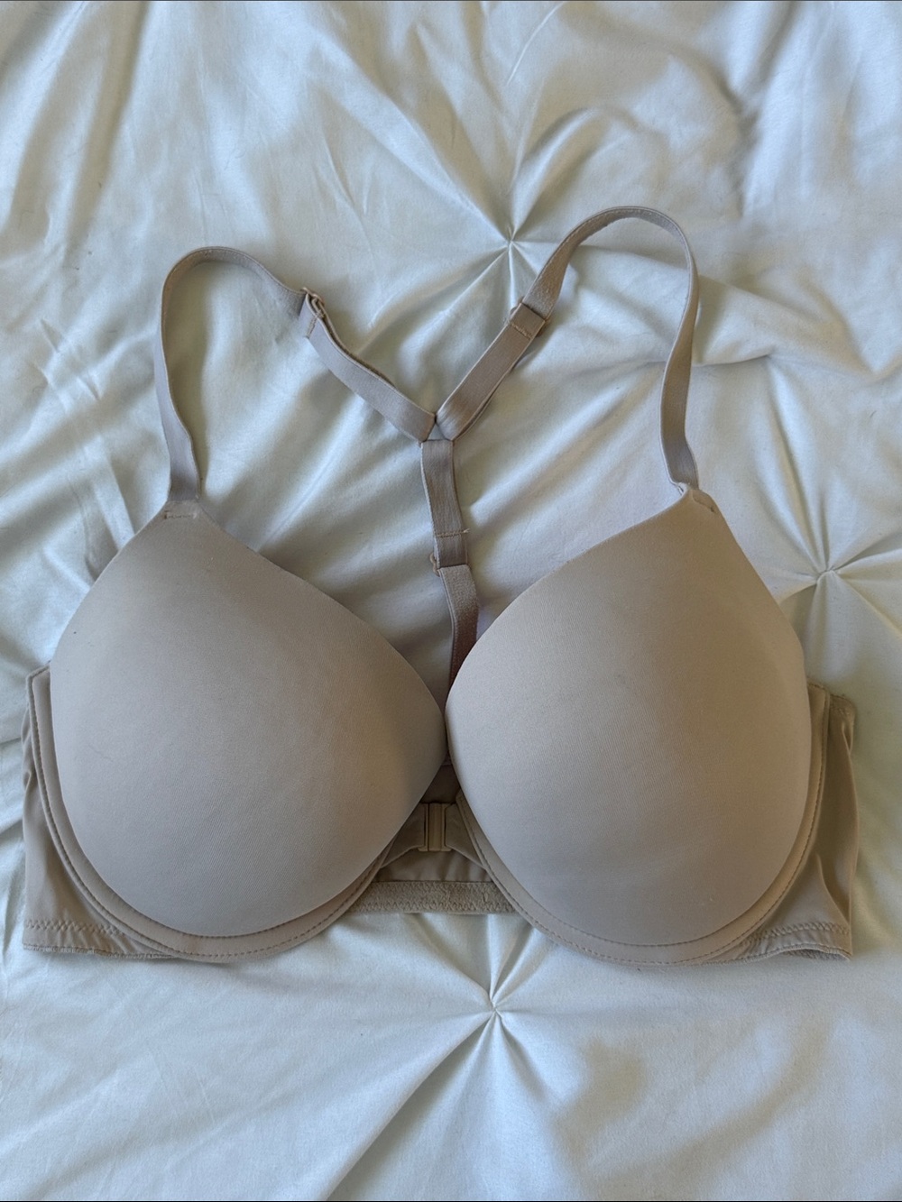 Victoria Secret VS T-Back Nude T-Shirt Bra wear everywhere push up 34D